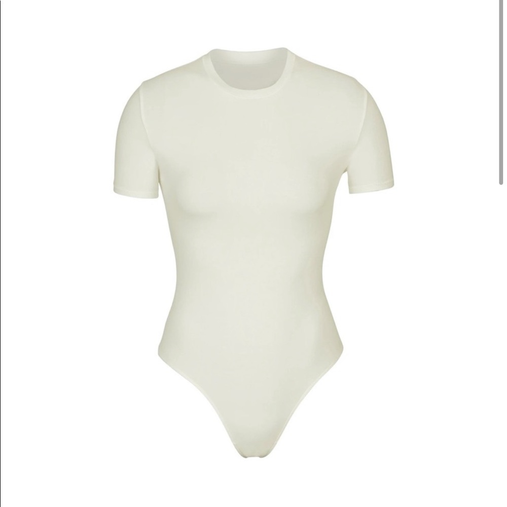 SKIMS Cotton Jersey Tshirt Thong Bodysuit